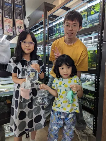 宇魚水族換鬥魚活動來店紀念照片 037
